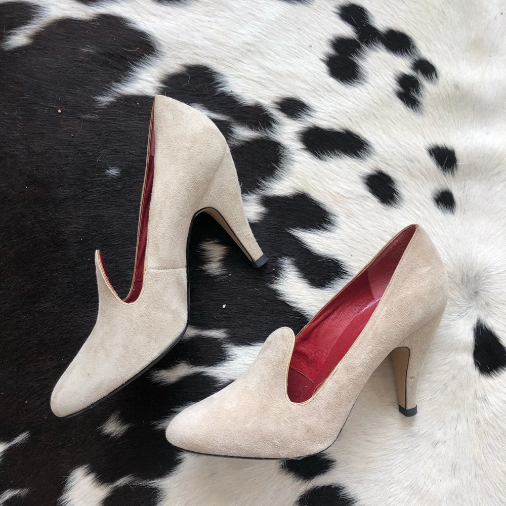 Stephane Kelian 50s retro vintage suede heel